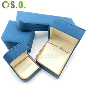 velvet luxury jewelry box packaging custom ring necklace jewelry boxes