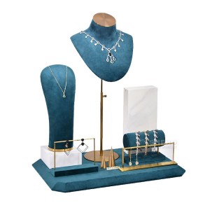 Venta al por mayor, conjunto completo de exhibición de estante colgante de joyería, accesorios de exhibición de joyería, conjunto de exhibición de ventana