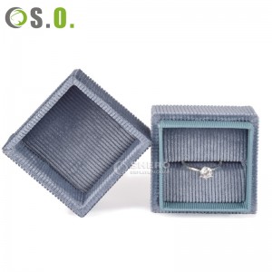 New jewelry box Necklace Pendant ring packaging Box custom wedding velvet travel ring box