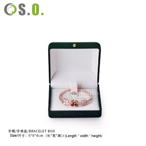 Caixa de joias de ferro de alta qualidade personalizada caixa de presente de embalagem de anel de estanho de veludo
