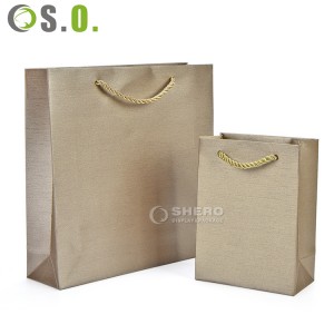 Hot selling custom logo printing recycle gift kraft paper shopping bag