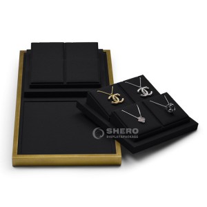 Shero-Contador de exhibición para pulsera, collar, anillo, pendientes, expositor, organizador, soporte, soporte para presentación de joyería