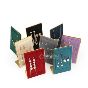 Jewelry Display Stand Pendant Stand Vertical Necklace Rack White Fiber Exhibition Board Storage Necklace Stand