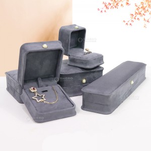 Modern luxury jewelry package jewelry storage with button