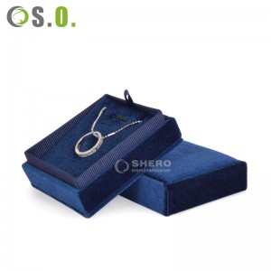 New jewelry box Necklace Pendant ring packaging Box custom wedding velvet travel ring box