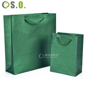 熱い販売のカスタムロゴ印刷リサイクルギフトクラフト紙ショッピングバッグ